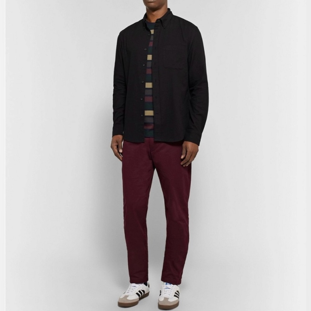 Club Monaco Men’s Connor Modern Slim Fit Burgundy Chino Pants- Size 29/32
